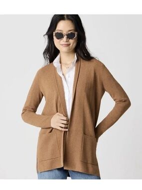 J. Crew Sophie Open front Sweater Blazer in camel size XS